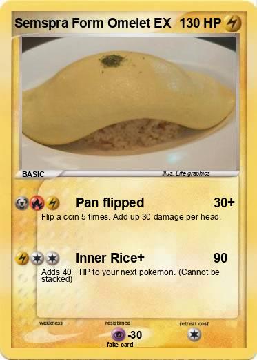 Pokemon Semspra Form Omelet EX