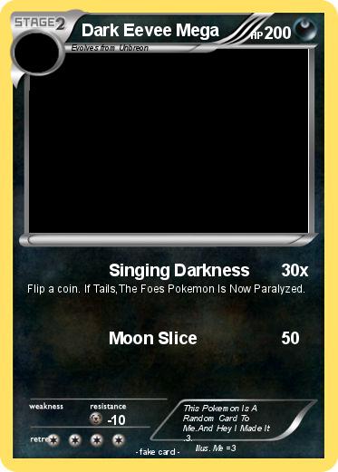 Pokemon Dark Eevee Mega