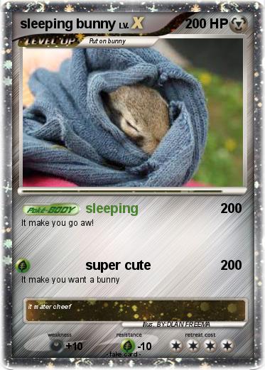 Pokemon sleeping bunny