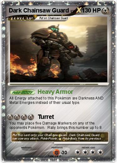 Pokemon Dark Chainsaw Guard