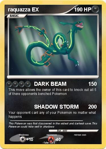 Pokemon raquazza EX