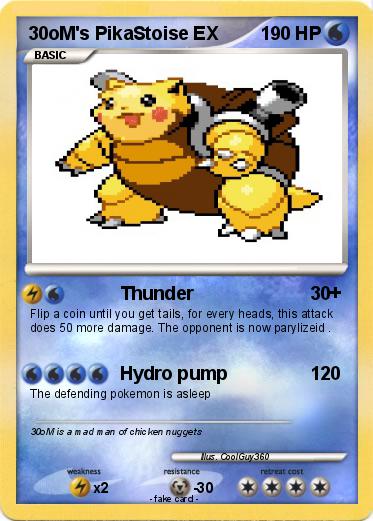 Pokemon 30oM's PikaStoise EX