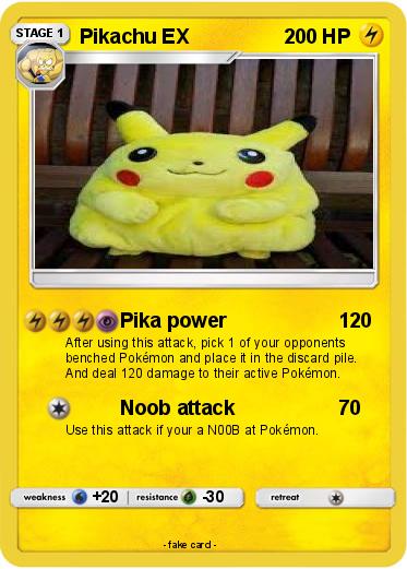 Pokemon Pikachu EX