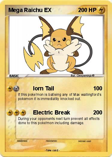 Pokemon Mega Raichu EX