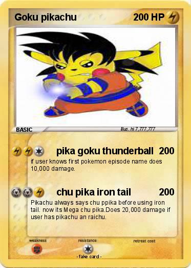 Pokemon Goku pikachu