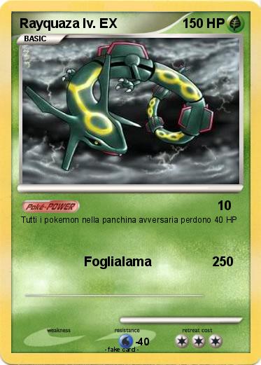 Pokemon Rayquaza lv. EX
