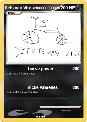 Pokemon fiets van Vitc