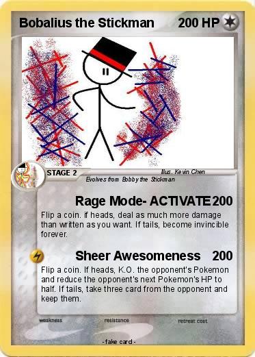 Pokemon Bobalius the Stickman