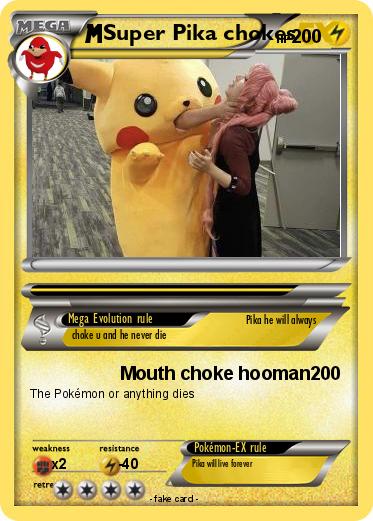 Pokemon Super Pika chokes