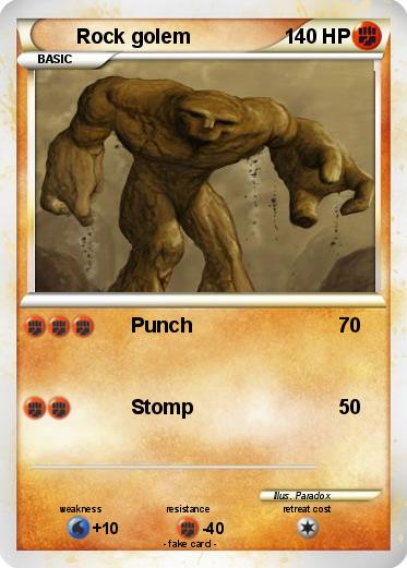 Pokemon Rock golem