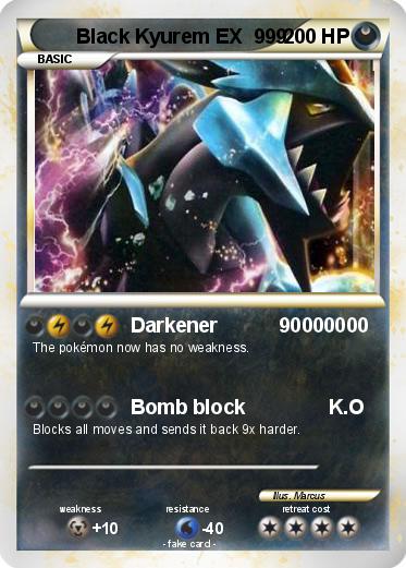 Pokemon Black Kyurem EX  999 Pokemon Black Kyurem EX  999