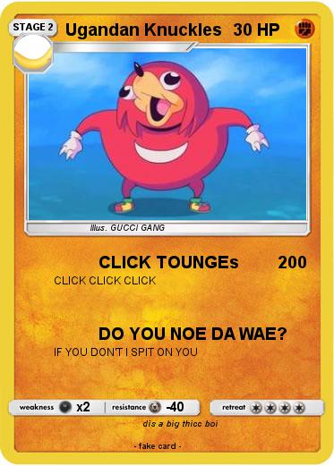 Pokemon Ugandan Knuckles