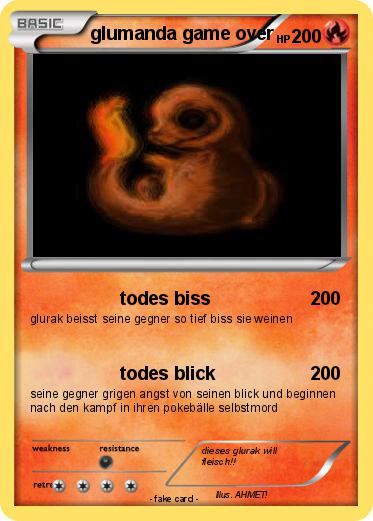 Pokemon glumanda game over