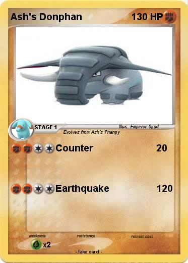 Pokemon Ash's Donphan