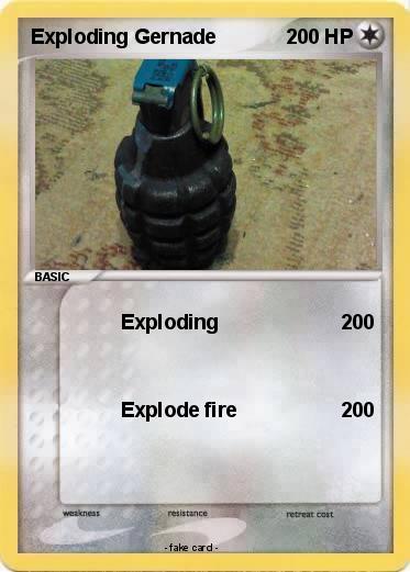 Pokemon Exploding Gernade