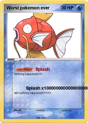 Pokemon Worst pokemon ever