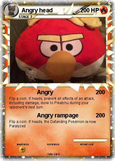 Pokemon Angry head
