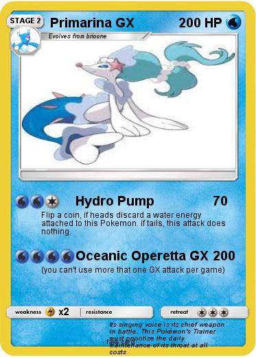 Pokemon Primarina GX