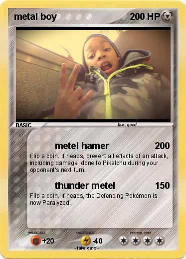 Pokemon metal boy
