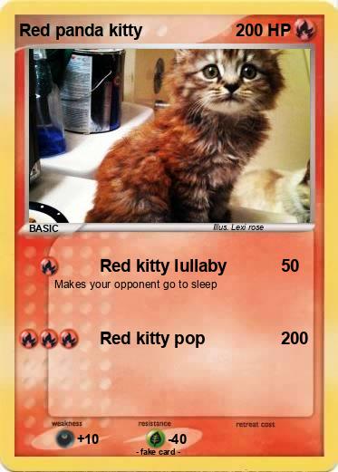 Pokemon Red panda kitty