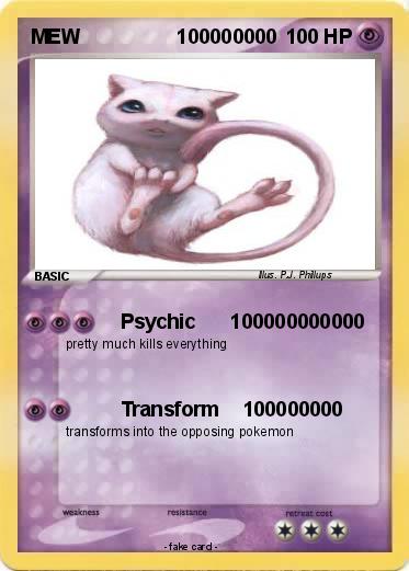 Pokemon MEW                 100000000