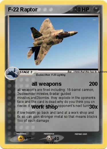 Pokemon F-22 Raptor