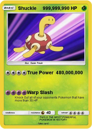 Pokemon Shuckle     999,999,9
