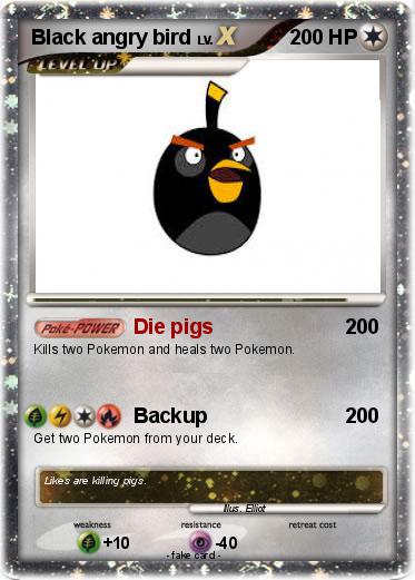 Pokemon Black angry bird