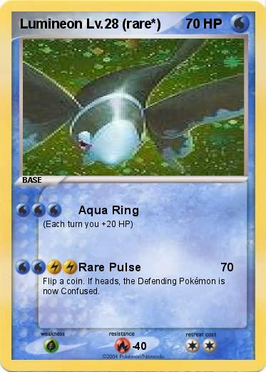 Pokemon Lumineon Lv.28 (rare*)