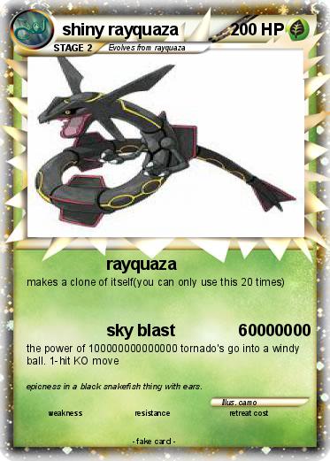 Pokemon shiny rayquaza
