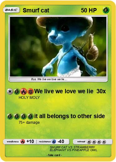 Pokemon Smurf cat