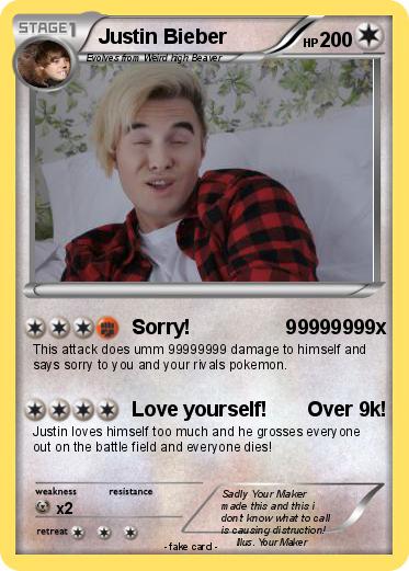 Pokemon Justin Bieber