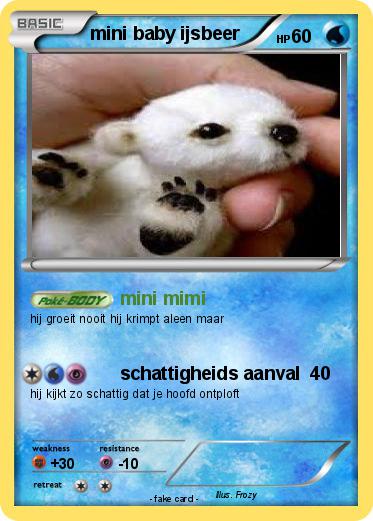 Pokemon mini baby ijsbeer