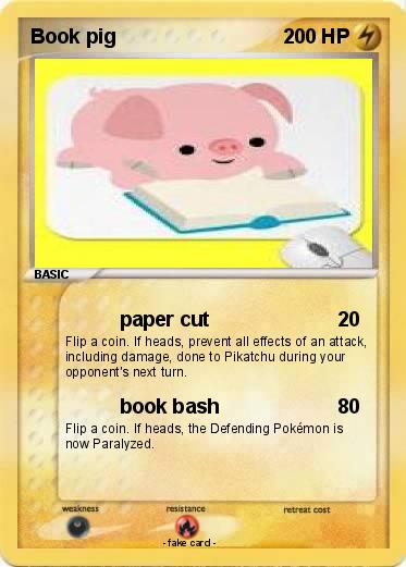 Pokemon Book pig