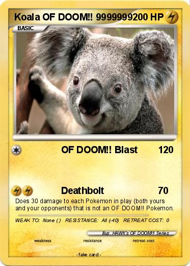 Pokemon Koala OF DOOM!! 9999999