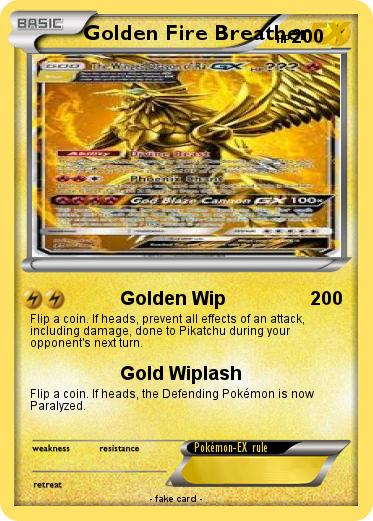 Pokemon Golden Fire Breather