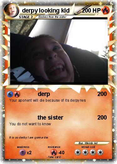 Pokemon derpy looking kid