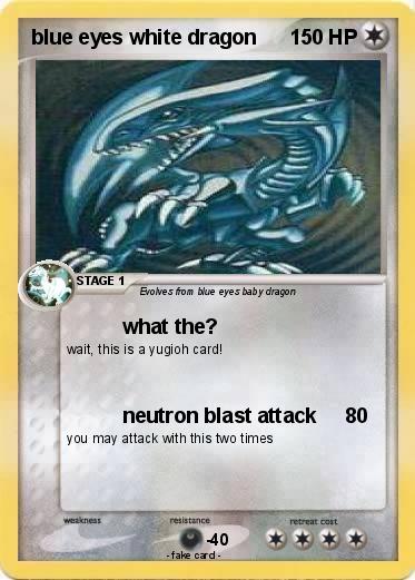 Pokemon blue eyes white dragon