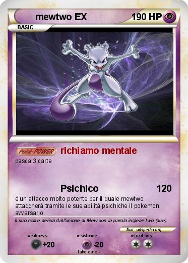 Pokemon mewtwo EX