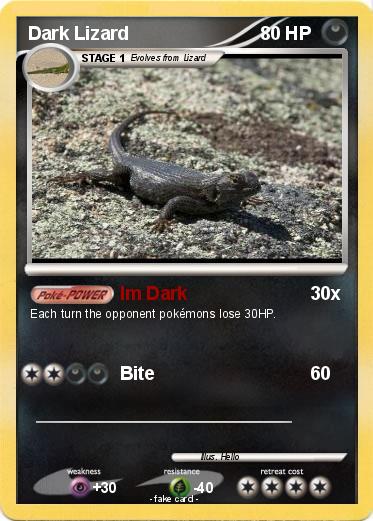 Pokemon Dark Lizard