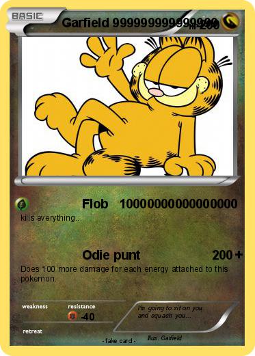 Pokemon Garfield 999999999999999