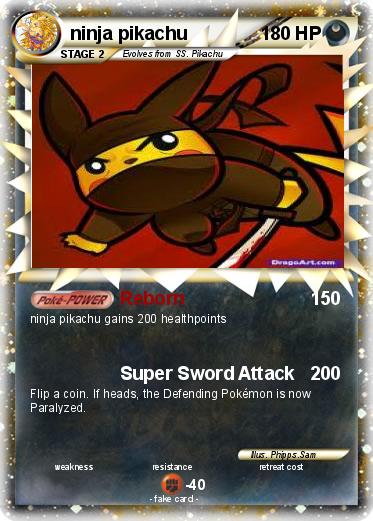 Pokemon ninja pikachu