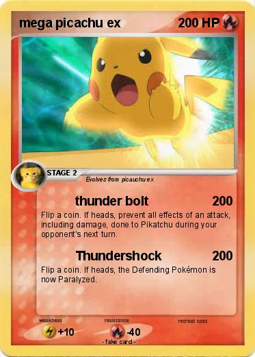 Pokemon mega picachu ex