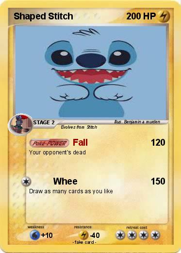 Pokemon Shaped Stitch