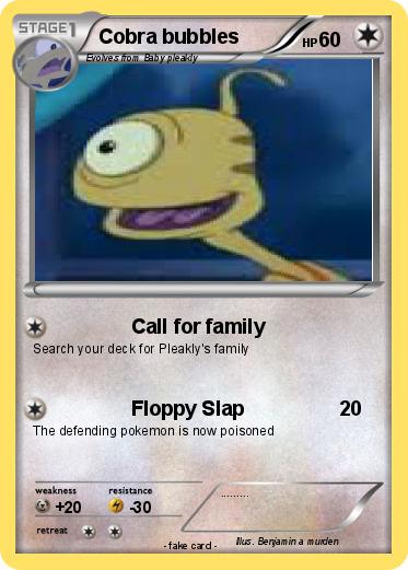 Pokemon Cobra bubbles