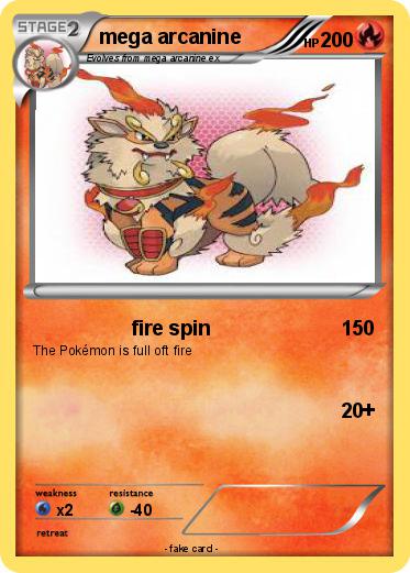 Pokemon mega arcanine