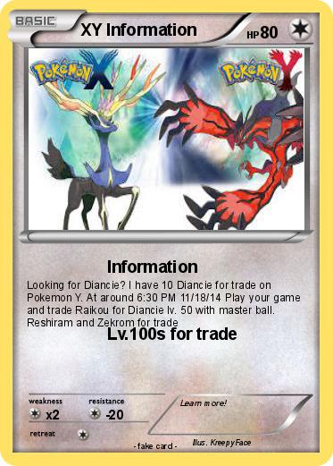Pokemon XY Information