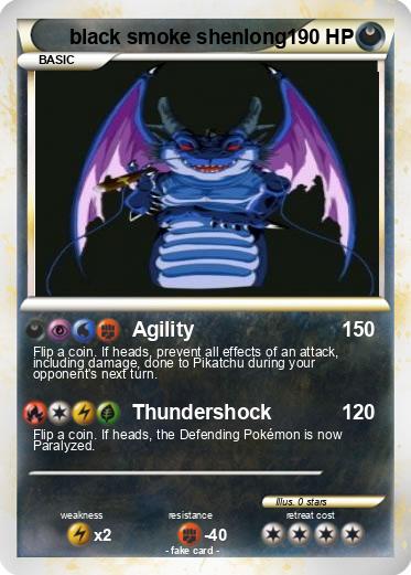 Pokemon black smoke shenlong
