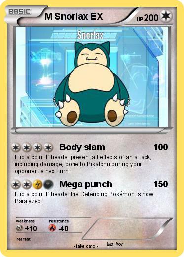 Pokemon M Snorlax EX