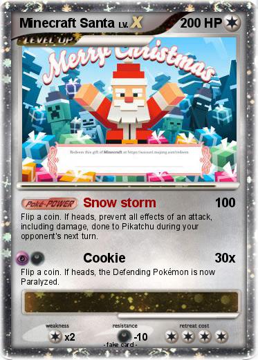 Pokemon Minecraft Santa